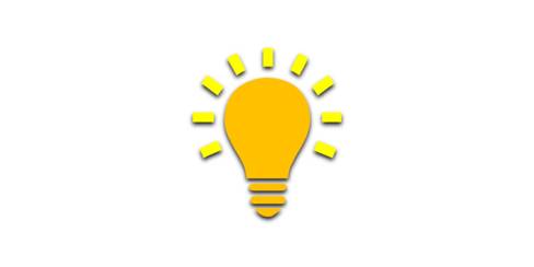 App Tips Light Bulb